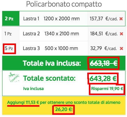 Lastre policarbonato scontate