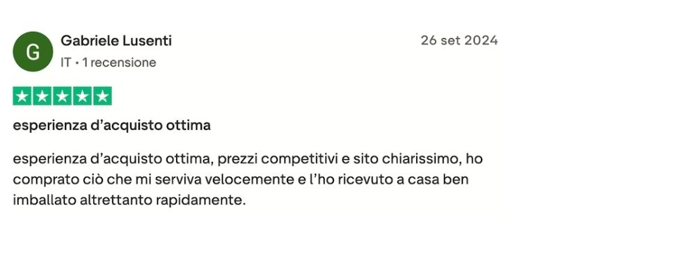 recensione prezzi competitivi