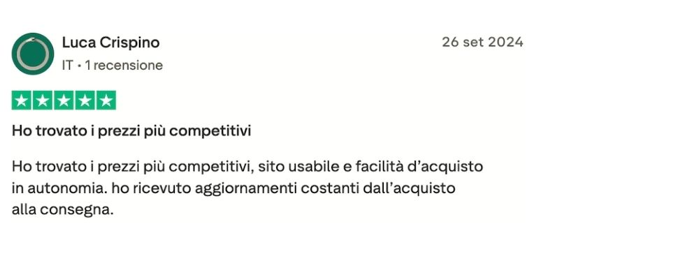 recensione facile acquisto in autonomia